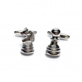 Cufflinks - Chess Pawn and Knight