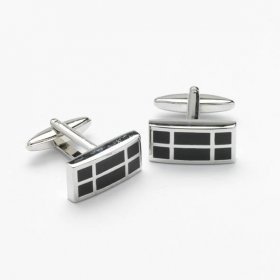 Cufflinks - Black Lines