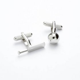 Cufflinks - Cricket Bat & Ball