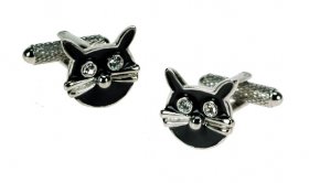 Cufflinks - Cat Black