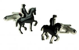 Cufflinks - Dressage Horse & Rider