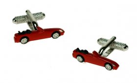 Cufflinks - Sports Car Red